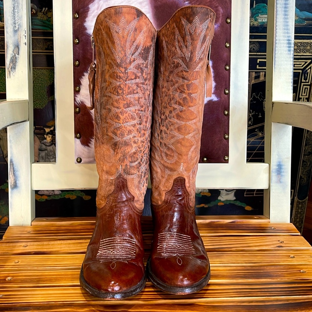 Old Gringo Razz Brass Cowgirl Boots Sz. 8